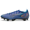 Puma ULTRA 5 CARBON SPEED FG Football Boots Unisex, Shoes, Vivid Blue/Heat Fire/Bright Aqua, 40