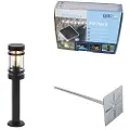 QAZQA Moderne utelampe sort 50 cm IP44 - Gleam