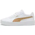 Puma Carina 3.0 Aqua Metallics Sneakers Women, Shoes, White/Light Sand/Gold, 40