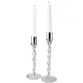 Dorre DorreLysestake Twist 2-pkTransparentLysestaker & lykterFra Homeroom