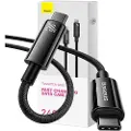 Baseus USB-C-kabel 240 W 1 m, svart – hurtiglading og dataoverføring