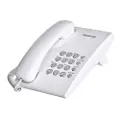 Panasonic KX-TS500PDW, Analog telefon, Kablet håndsett, 100 oppføringer, Hvit