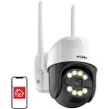 ZOSI C289 Wifi Pan Tilt 3mp Ip66 Sikkerhetskamera Med 32 Gb Microsd-kort