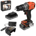 Black & Decker BCD383D2XK-QW, Boremaskin med pistolgrep, Oransje, 1,3 cm, Batteri, 2 Ah, 18 V