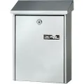 BURG-WÄCHTER Daily 5861 SI, Veggmontert postkasse, Stål, Sølv, Vertikal, Nøkkel, 1 stykker