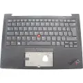 Lenovo Chicony - Erstatningstastatur for bærbar PC - med Trackpoint, UltraNav - bakbelysning - AZERTY - Fransk - svart - FRU - med toppdeksel - for ThinkPad X1 Carbon Gen 11 21HM, 21HN
