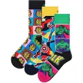 Happy socks Marvel Avengers Gift Set Crewsokker 3 Par