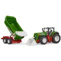 Adlibris Roadmax tractor with frontloader and tipping trailer toy