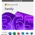 Microsoft 365 Family - Abonnementslisens (1 år) - inntil 6 brukere, inntil 5 enheter - ESD - Win, Mac - All Languages