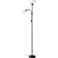 Brilliant Floor lamp BRILLIANT SPARI 4, 1xE27 (max 60W) and E14 (max E14), black/white, h180 cm