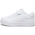 Puma Caven 2.0 Kids'Sneakers, Shoes, White/Silver/Black, 34.5