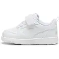 Puma Rebound v6 Lo Toddlers'Sneakers, Shoes, White/Cool Light Gray, 20