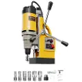 Vevor magnetisk drill, 1400W motor 2 tommer borediameter, 2878 lbf elektrisk magnetborepresse, med 6 kjernebor, variabel hastighet, boremaskin for metalloverflater, hjemmeforbedringsindustrien, gul