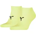 Puma Unisex Sneaker Socks 2 pack, Clothing, Yellow, 35-38