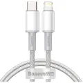 Baseus High Density Braided Cable Type-C to Lightning PD 20W 1m (white)