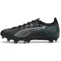 Puma ULTRA 5 PRO FG/AG Football Boots Unisex, Shoes, Black/Silver/Bright Aqua, 48