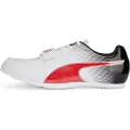 Puma evoSPEED Long Jump 10 Track and Field Shoes, Shoes, White/Black/Red, 47