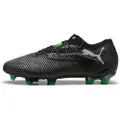 Puma FUTURE 8 ULTIMATE Low FG Football Boots Unisex, Shoes, Black/Cool Light Gray/Green, 40