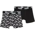 Puma Everyday Logo Boxers Youth (2-pack), Clothing, Black, 10