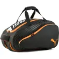 Puma NOVA ELITE Small 73L Padel Bag, Accessories, Black/White/Heat Fire, OSFA