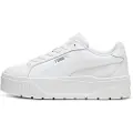 Puma Karmen II Leather Sneakers Women, Shoes, White/Silver, 38.5