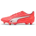 Puma KING PRO MxSG Football Boots Unisex, Shoes, Glowing Red/White/Red Fire, 44