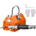 Vevor magnetisk løfter, 600 kg trekkapasitet, 2,5 sikkerhetsfaktor, neodym og stål, løftemagnet med utløser, permanente løftemagneter, kraftig magnet for heise, verkstedkran, blokk, plate