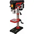 Einhell TC-BD 630/1, Søyleboremaskin for benkmontering, Nøkkel, B16, Rotasjon, Sort, Rød, 250 RPM