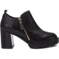 Carmela for woman. 16186101-NEGRO Leather ankle boots 161861 black (37), 5 to 8 cm, Zip, Casual