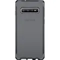 Itskins Spectrum Clear Antimicrobial - Baksidedeksel for mobiltelefon - termoplast-polyuretan (TPU), Impacthane - svart - for Samsung Galaxy S10+