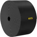 Vevor landskapskant, 25 cm dybde, 18,5 m total lengde, resirkulert HDPE-spiralformet terrassebord, fleksibel bøykant for landskapsarbeid, plen, hage, uteplass, mot inntrengende ugress, svart