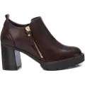 Carmela for woman. 16186102-MARRON Leather ankle boots 161861 brown (39), 5 to 8 cm, Zip, Casual