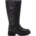 Carmela for woman. 16192901-NEGRO Leather boots 161929 Black (37), Flat, Zip, Casual