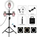 Puluz Tripod-feste Med Led-ring For Vlogging Pkt3070b 26 Cm 1.1 M
