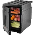 Vevor isolert matpanneholder, 82 qt varmeboks for catering, LLDPE matboksholder med doble spenner, frontmatet matvarmer for restaurant, kantine, etc.
