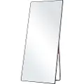 Vevor helfigursspeil, 183 x 83 cm, ekstra stort stående, hengende eller lenende, rektangulært gulvspeil i herdet aluminiumsramme, helfigurs sminkespeil for stue/soverom, svart