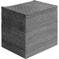 Vevor sølabsorberende puter, universell absorberende matte Absorberer opptil 45,4 L, 330 x 250 mm polypropylen absorberende pute for olje, vann og andre væsker, pakke med 100 stk.