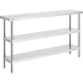 Vevor Rustfritt stål Matlagingsbord Kommersielt kjøkken Arbeidsbord 14"x60