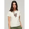Superdry Tattoo Embroidered Fitted Kortarmet T-skjorte