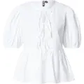 Pieces Jolly Kort Ermet Bluse