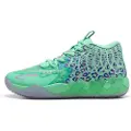 Puma MB.01 Alien Safari Basketball Shoes Unisex, Shoes, Green Glimmer/Pure Magenta/Hyperlink Blue, 46