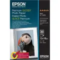 Epson Premium Glossy Photo Paper - Blank - 130 x 180 mm - 255 g/m² - 30 ark fotopapir - for EcoTank ET-1810, 2810, 2811, 2814, 2815, 2820, 2825, 2826, 2850, 2851, 2856, 4800, 4850