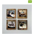 Hannah Home Hanah HomeVeggdekor Decorative Wooden A06BrunPyntetingFra Homeroom