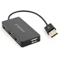 Gembird UHB-U2P4-04 - hub - 4 ports USB-hub - 4 porter - Svart