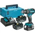 Makita DHP485RF3J - Hammerbor/driver - trådløs - 2 hastigheter - nøkkelfri borhylse 13 mm - 50 N·m - 3 batterier, inkludert lader - 18 V
