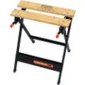 Black & Decker WM301-XJ, Bærbar arbeidsbenk, Bamboo, Stål, Sort, 160 kg, 341 mm, 760 mm
