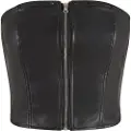 Urban Classics Synthetic Leather Bandeau Ermeløs Topp