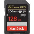 SanDisk Extreme Pro - Flashminnekort - 128 GB - Video Class V30 / UHS-I U3 / Class10 - SDXC UHS-I