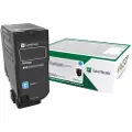 Lexmark - cyan - original - toner cartridge - LRP - Laser toner Blå