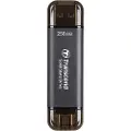 Transcend ESD310 SSD - 256GB - Svart - Ekstern SSD - USB 3.2 Gen 2x1